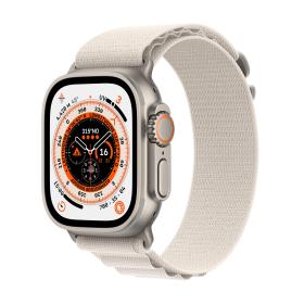 Apple Watch Ultra OLED 49 mm Numérique 410 x 502 pixels Écran tactile 4G Titane Wifi GPS (satellite)
