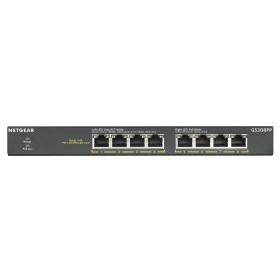 NETGEAR GS308PP Unmanaged Gigabit Ethernet (10 100 1000) Power over Ethernet (PoE) Schwarz