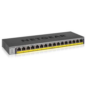NETGEAR GS116LP Non gestito Gigabit Ethernet (10 100 1000) Supporto Power over Ethernet (PoE) Nero