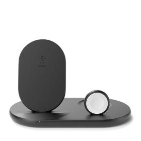 Belkin Boost Charge Auriculares, Smartphone, Reloj inteligente Negro USB Cargador inalámbrico Carga rápida Interior