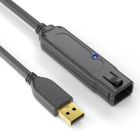 PureLink DS2100-120 câble USB 12 m USB 2.0 USB A Noir
