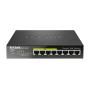 D-Link DGS-1008P network switch Unmanaged Gigabit Ethernet (10 100 1000) Power over Ethernet (PoE) Black
