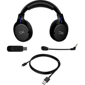 HyperX Cloud Flight - Wireless Gaming Headset (Black-Blue) - PS5-PS4