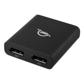 OWC Thunderbolt Dual DisplayPort Adapter Adaptador gráfico USB 7680 x 4320 Pixeles Negro