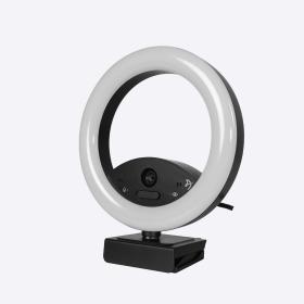 Arozzi Occhio True Privacy Ring Light Webcam 2 MP 1920 x 1080 Pixel USB 2.0 Schwarz