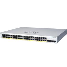 Cisco CBS220-24P-4X Géré L2 Gigabit Ethernet (10 100 1000) Connexion Ethernet, supportant l'alimentation via ce port (PoE) Blanc