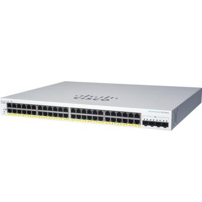 Cisco CBS220-24P-4X Géré L2 Gigabit Ethernet (10 100 1000) Connexion Ethernet, supportant l'alimentation via ce port (PoE) Blanc