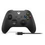 Microsoft Xbox Wireless Controller + USB-C Cable Noir Bluetooth USB Manette de jeu Analogique Numérique PC, Xbox One, Xbox