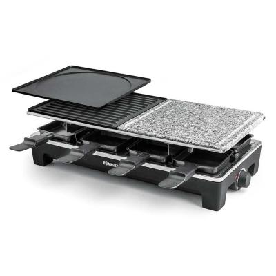 Rommelsbacher RCS 1350 griglia per raclette 8 persona(e) 1350 W Nero, Stainless steel