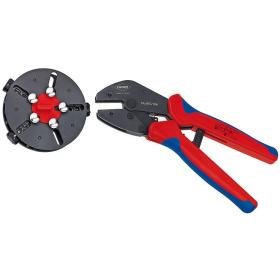 Knipex 97 33 01 Kabel-Crimper Abmantelwerkzeug Blau, Rot