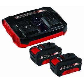 Einhell 2x 4.0Ah & Twincharger Kit PXC carica batterie AC