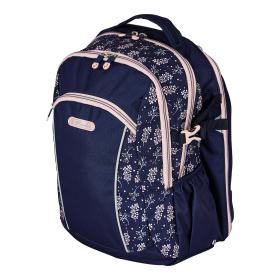 Herlitz Ultimate Blossom backpack School backpack Beige, Navy Polyester