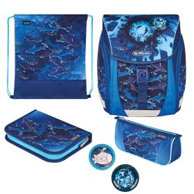 Herlitz FiloLight Plus Deep Sea juego de mochila escolar Niño Poliéster Azul