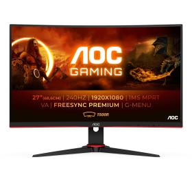 AOC G2 C27G2ZE BK Monitor PC 68,6 cm (27") 1920 x 1080 Pixel Full HD LED Nero, Rosso