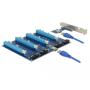 DeLOCK 41427 carte et adaptateur d'interfaces Interne PCIe, USB 3.2 Gen 1 (3.1 Gen 1)