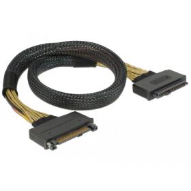 DeLOCK 85738 cable Serial Attached SCSI (SAS) 0,5 m 4 Gbit s Negro