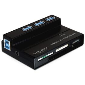 DeLOCK 91721 card reader USB 3.2 Gen 1 (3.1 Gen 1) Black