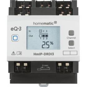 Homematic IP HMIP-DRDI3 Montaje en carril DIN Regulador de luminosidad 3 canales