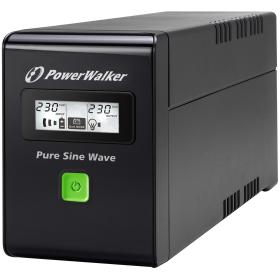 PowerWalker VI 800 SW alimentation d'énergie non interruptible Interactivité de ligne 0,8 kVA 480 W 2 sortie(s) CA