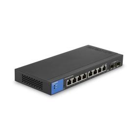 Linksys LGS310C Géré L3 Gigabit Ethernet (10 100 1000) Noir, Bleu