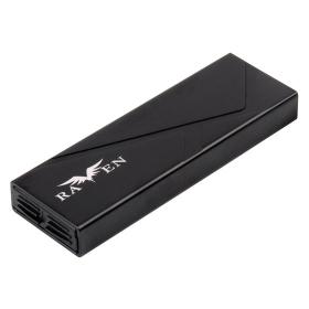 Silverstone SST-RVS03 caja para disco duro externo Caja externa para unidad de estado sólido (SSD) Negro M.2