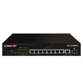 Edimax Switch GS-5210PLG Géré Gigabit Ethernet (10 100 1000) Connexion Ethernet, supportant l'alimentation via ce port (PoE)
