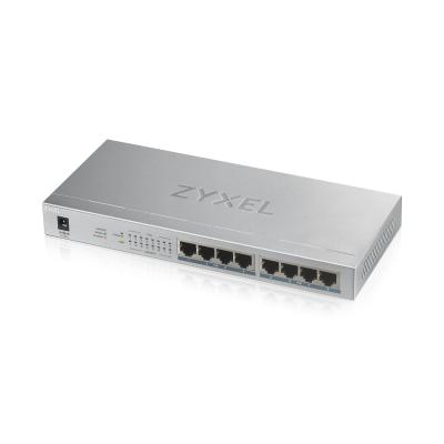 Zyxel GS1008HP Non-géré Gigabit Ethernet (10 100 1000) Connexion Ethernet, supportant l'alimentation via ce port (PoE) Gris