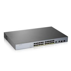 Zyxel GS1350-26HP-EU0101F switch Gestionado L2 Gigabit Ethernet (10 100 1000) Energía sobre Ethernet (PoE) Gris