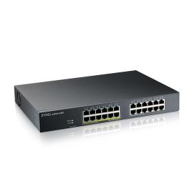 Zyxel GS1915-24EP Géré L2 Gigabit Ethernet (10 100 1000) Connexion Ethernet, supportant l'alimentation via ce port (PoE) 1U Noir