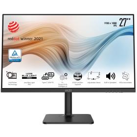 MSI Modern MD272P 27 Inch Monitor with Adjustable Stand, Full HD (1920 x 1080), 75Hz, IPS, 5ms, HDMI, DisplayPort, USB Type-C,
