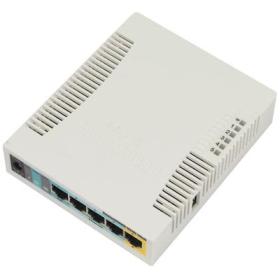 Mikrotik RB951Ui-2HnD Blanc Connexion Ethernet, supportant l'alimentation via ce port (PoE)