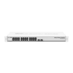 Mikrotik CSS326-24G-2S+RM network switch Managed Gigabit Ethernet (10 100 1000) Power over Ethernet (PoE) 1U White