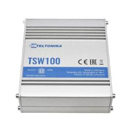 Teltonika TSW100 switch di rete Gigabit Ethernet (10 100 1000) Supporto Power over Ethernet (PoE) Blu, Metallico