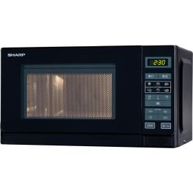Sharp Home Appliances R-242 BKW forno a microonde Superficie piana Solo microonde 20 L 800 W Nero