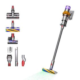 Dyson V15 Detect Absolute handheld vacuum Nickel, Stainless steel, Yellow Bagless