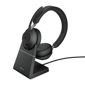 Jabra Evolve2 65, MS Stereo Auriculares Inalámbrico Diadema Oficina Centro de llamadas USB tipo A Bluetooth Negro