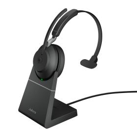 Jabra Evolve2 65, MS Mono Auriculares Inalámbrico Diadema Oficina Centro de llamadas USB Tipo C Bluetooth Negro