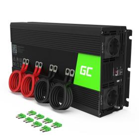 Green Cell INV12 adaptador e inversor de corriente Auto 3000 W Negro