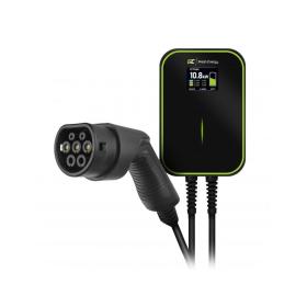 Green Cell EV14 electric vehicle charging station Black Aluminium Wall 3 Built-in display LCD