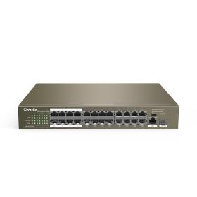 Tenda TEF1126P-24-250W Netzwerk-Switch Unmanaged Fast Ethernet (10 100) Power over Ethernet (PoE) Grau