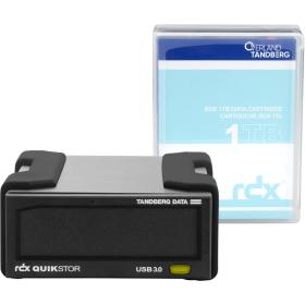 Overland-Tandberg RDX Laufwerkskit mit 1TB Kassette, extern, schwarz, USB3+
