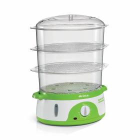 Ariete 00C091101AR0 steam cooker 3 basket(s) Countertop 800 W Green, Transparent, White