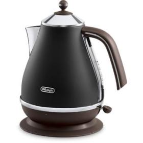 De’Longhi KBOV 2001.BK electric kettle 1.7 L 2000 W Black, Brown