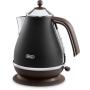 De’Longhi KBOV 2001.BK electric kettle 1.7 L 2000 W Black, Brown