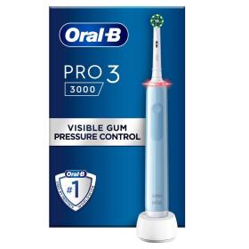 Oral-B Pro 3 3000 Cross Adulte Brosse à dents rotative oscillante Bleu