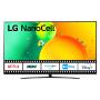 LG NanoCell 75NANO766QA.API TV 190,5 cm (75") 4K Ultra HD Smart TV Wifi Bleu