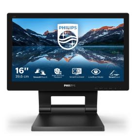 Philips 162B9T 00 computer monitor 39.6 cm (15.6") 1366 x 768 pixels HD LCD Touchscreen Black