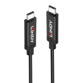 Lindy 43348 USB Kabel 3 m USB 3.2 Gen 2 (3.1 Gen 2) USB C Schwarz