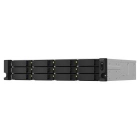 QNAP TS-1264U-RP NAS Rack (2U) Ethernet LAN Aluminium, Schwarz