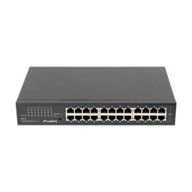 Lanberg RSGE-24 switch No administrado Gigabit Ethernet (10 100 1000) 1U Negro